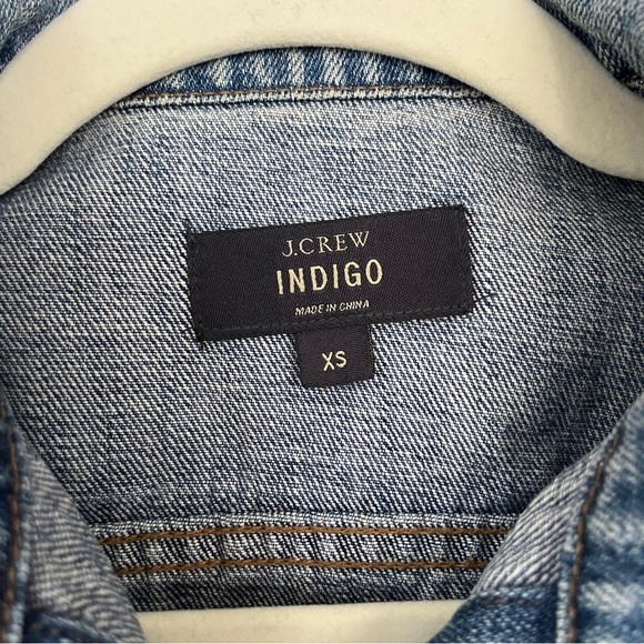 J.CREW Indigo Denim Jean Jacket Size XS - Picture 4 of 7